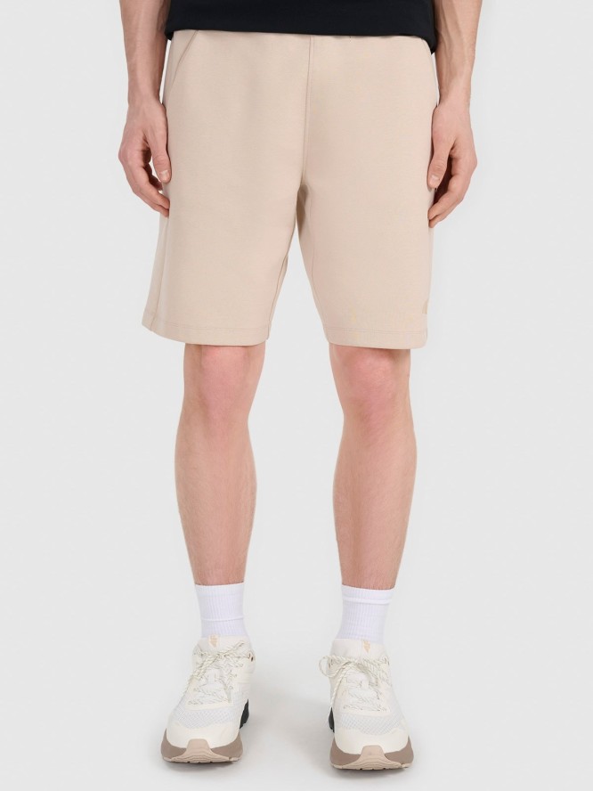 4F Spodenki dresowe męskie - beżowe XXL