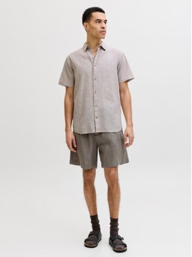 Jack & Jones Koszula Summer 12289160 Beżowy Regular Fit