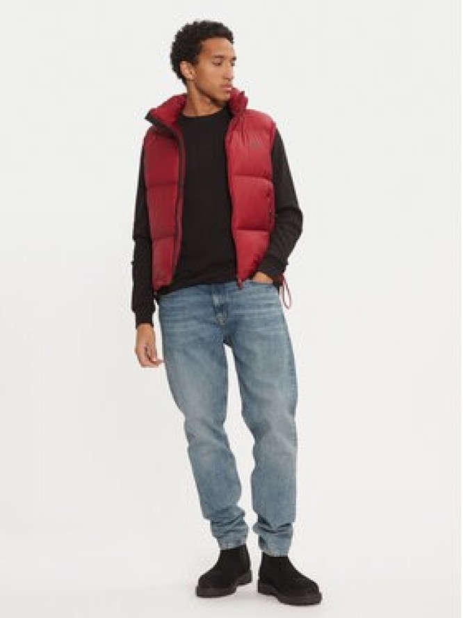 After Label Bezrękawnik Anapa A00001 Czerwony Regular Fit