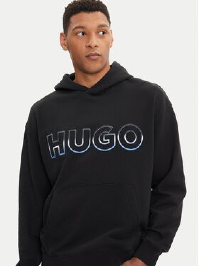 HUGO Bluza Nogudi 50549151 Czarny Regular Fit