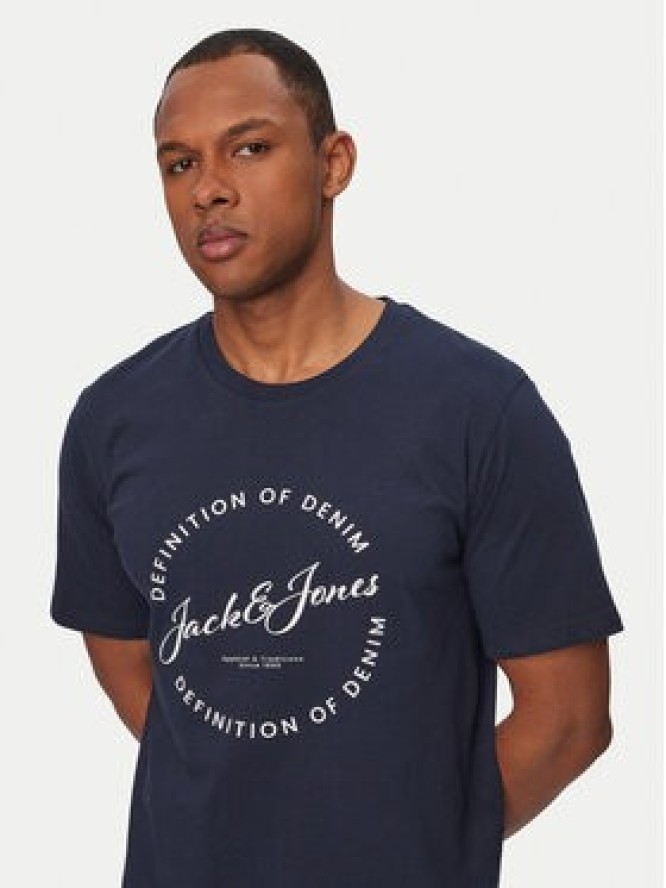 Jack & Jones T-Shirt Grayson 12288377 Niebieski Regular Fit