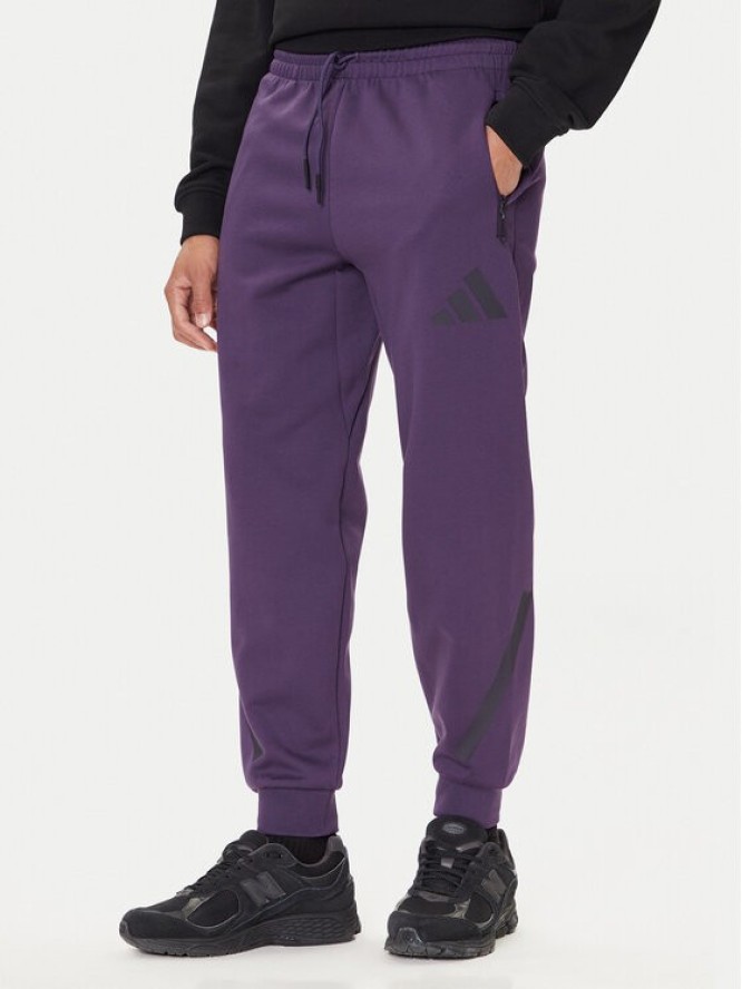 adidas Spodnie dresowe Z.N.E. JW4726 Fioletowy Loose Fit