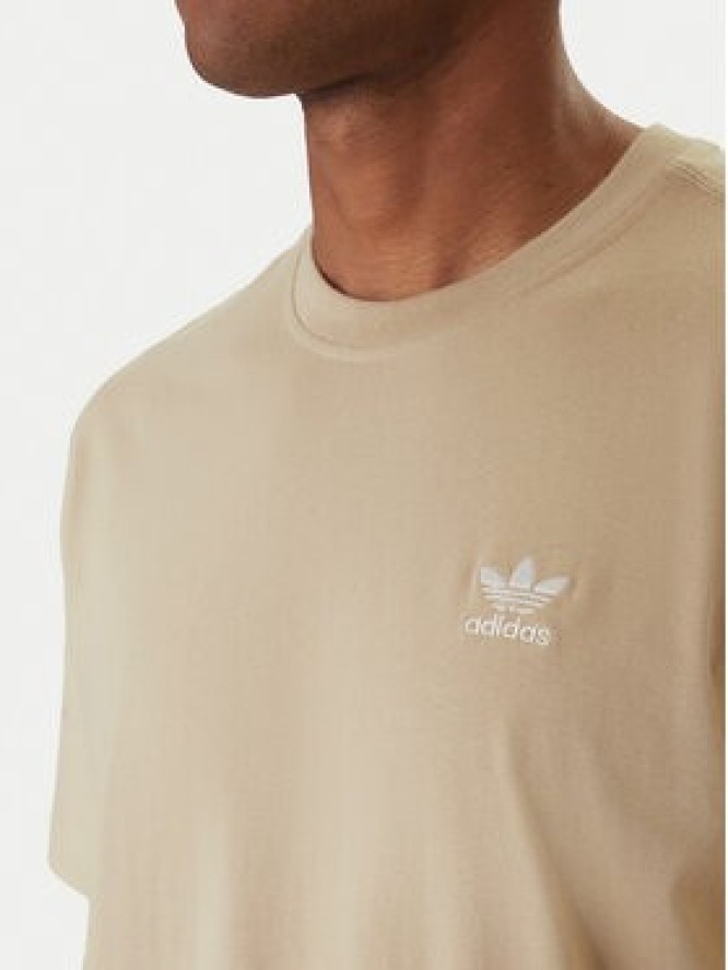 adidas T-Shirt Trefoil Essentials KE1189 Beżowy Regular Fit