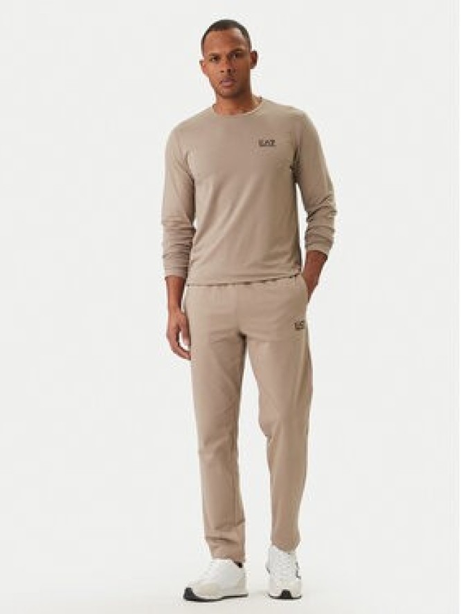 EA7 Emporio Armani Longsleeve 8NPT28 PJVQZ U6167 Beżowy Slim Fit