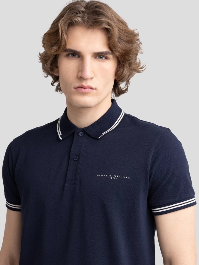 Koszulka męska polo granatowa Wladym 403