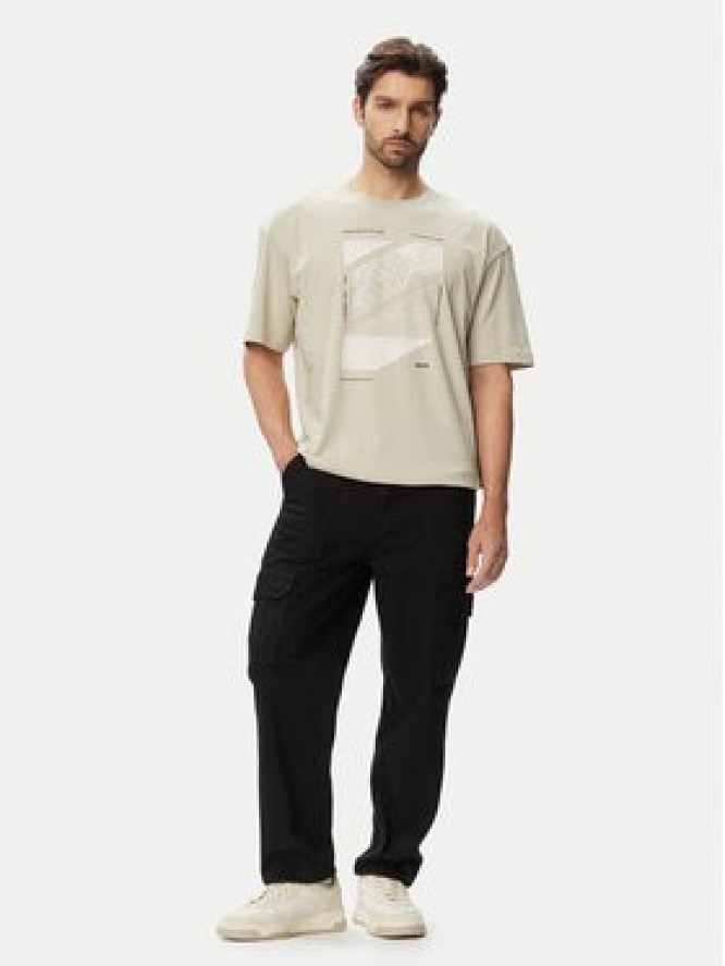 BOSS T-Shirt Te Journey 50566607 Beżowy Relaxed Fit