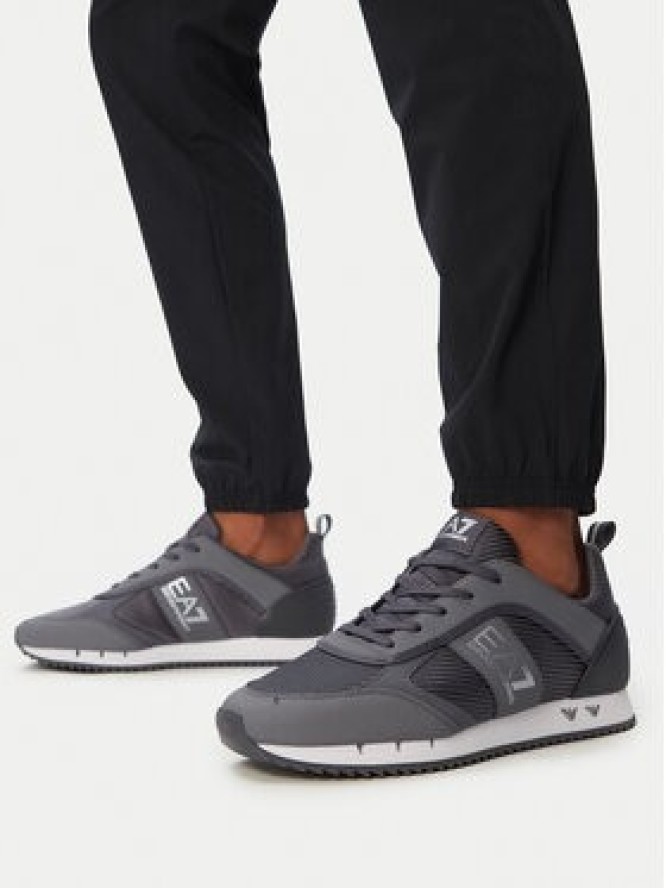 EA7 Emporio Armani Sneakersy 7X000337 AF18613 MZ845 Szary ciemny