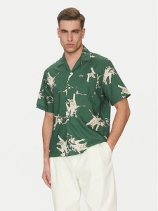 Lacoste Koszula CH0113 Zielony Relaxed Fit