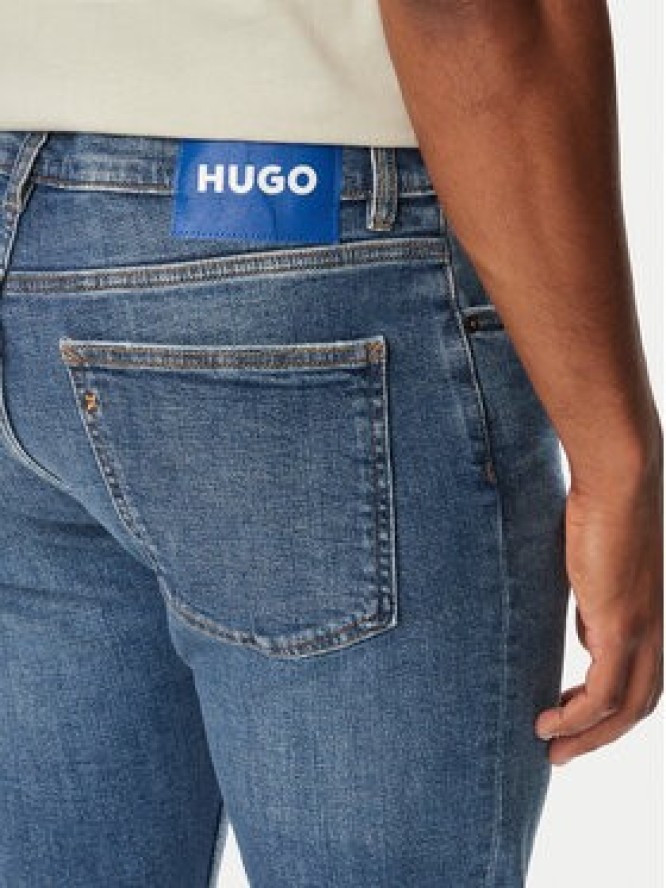HUGO Jeansy Zane 50563481 Niebieski Extra Slim Fit