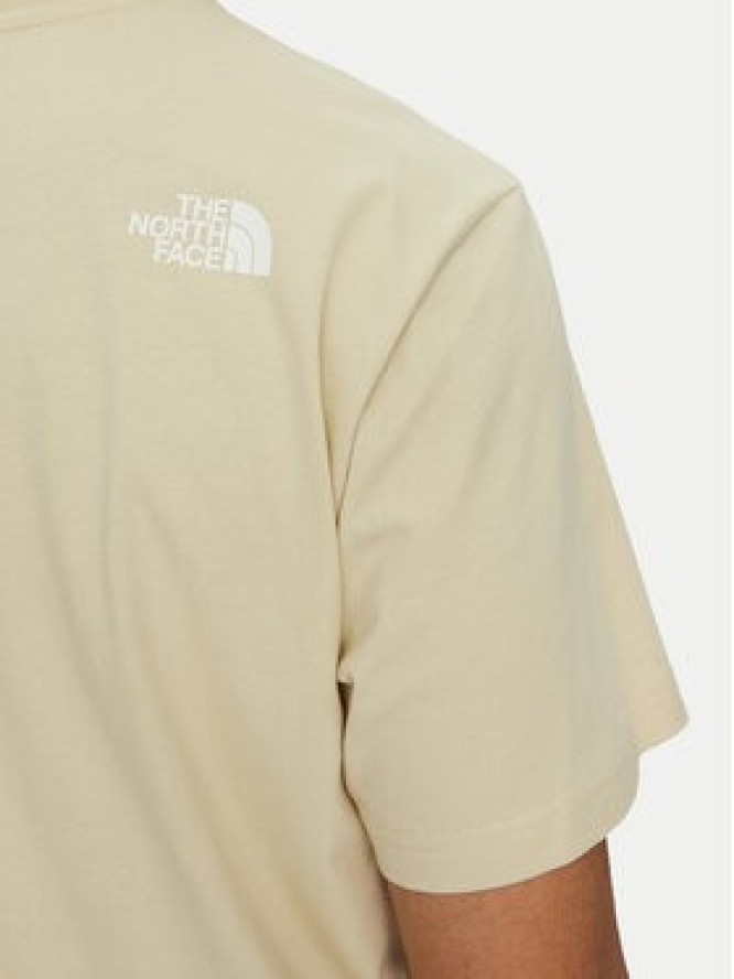 The North Face T-Shirt Mountain Line NF0A87NT Beżowy Regular Fit
