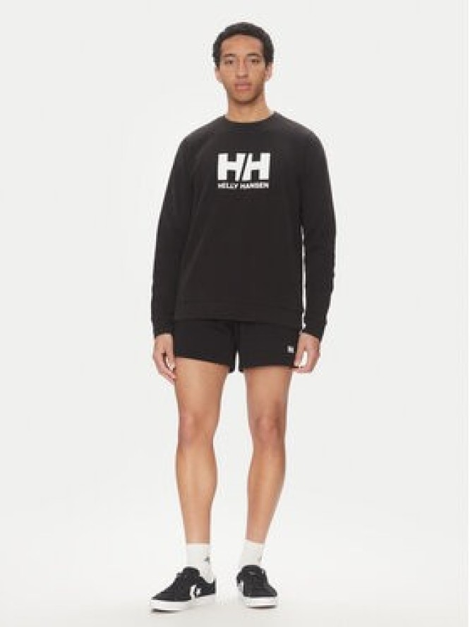 Helly Hansen Bluza Logo Crew 30395 Czarny Regular Fit