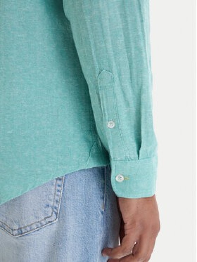 Tommy Jeans Koszula DM0DM22761 Turkusowy Regular Fit
