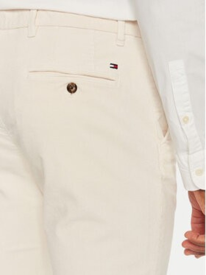 Tommy Hilfiger Spodnie materiałowe MW0MW32932 Écru Regular Fit
