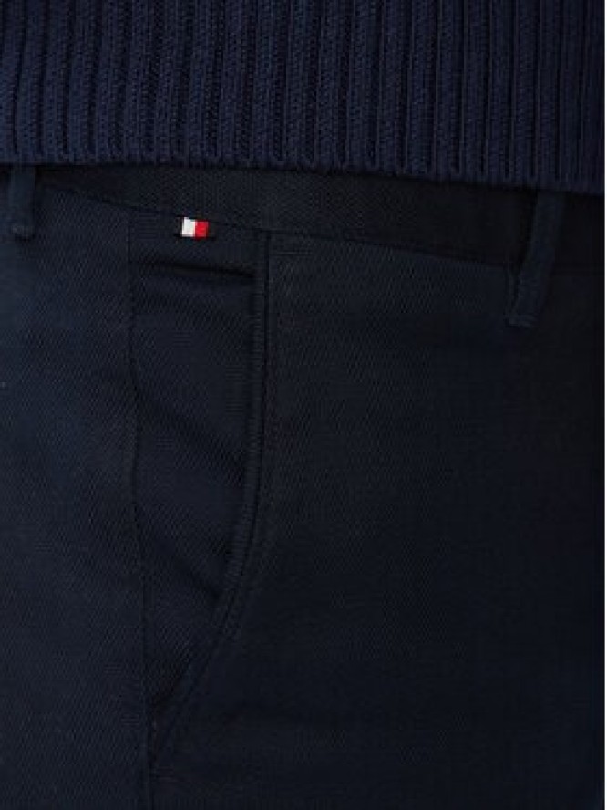 Tommy Hilfiger Chinosy Denton MW0MW43151 Granatowy Regular Fit