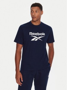 Reebok T-Shirt RK25141CCM Granatowy Regular Fit
