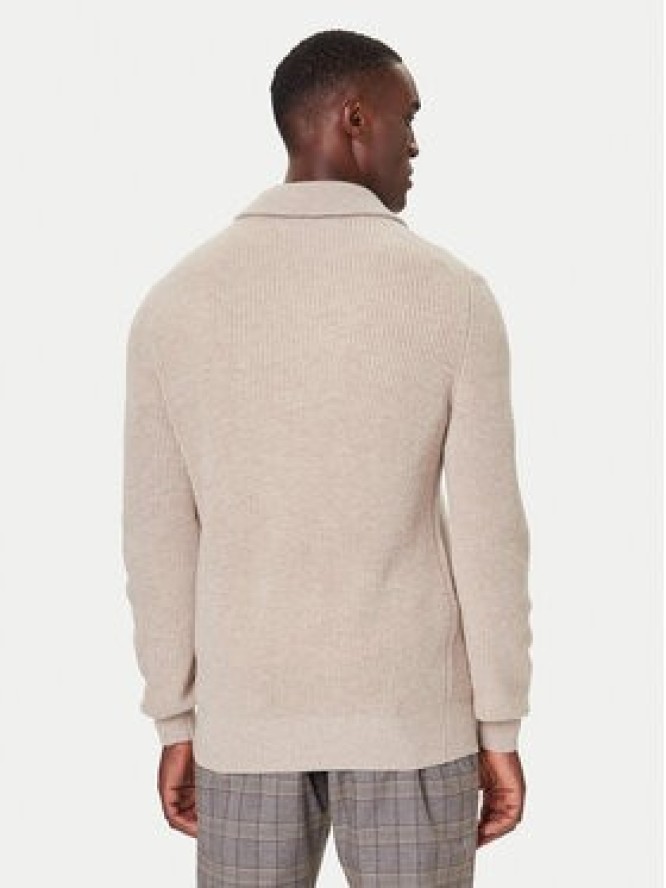 Bugatti Sweter 7500-85566D Beżowy Regular Fit