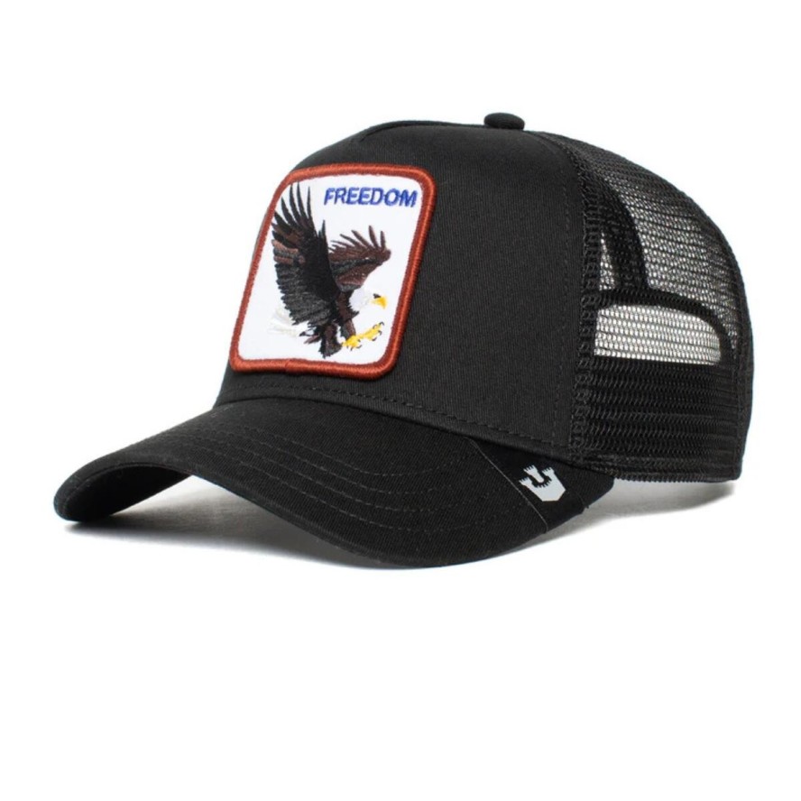 Czapka z daszkiem Goorin Bros. The Freedom Eagle Trucker 101-0384-BLK