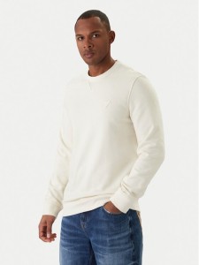 Guess Bluza M6RQ08 KCN01 Écru Regular Fit