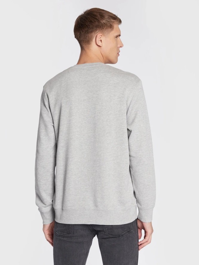 WRANGLER FRAME LOGO CREW MĘSKA BLUZA NADRUK MID GREY W662HAX37 112320241