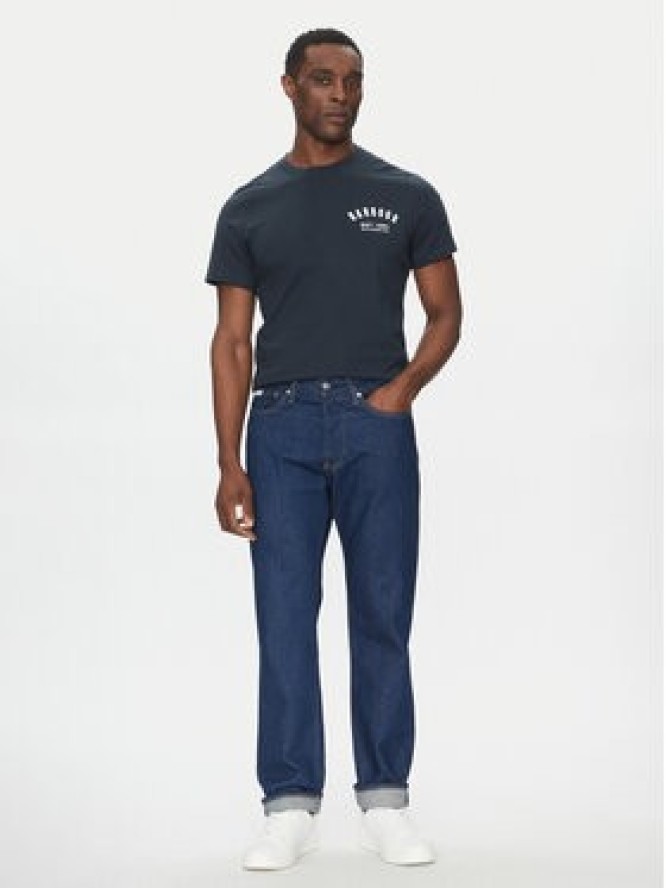 Barbour T-Shirt Preppy MTS0502NY31 Granatowy Tailored Fit