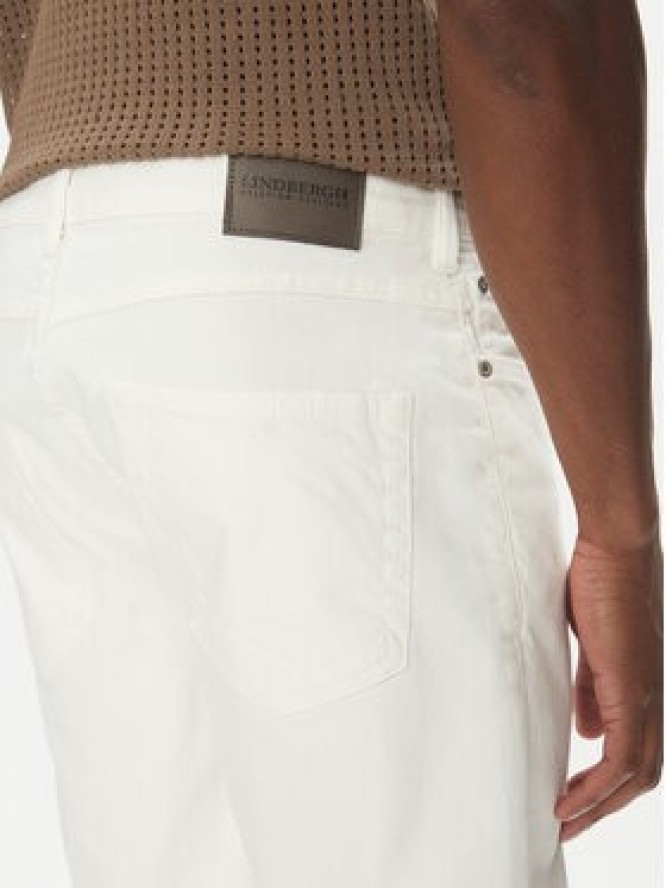 Lindbergh Szorty jeansowe 30-550002WHI Biały Regular Fit