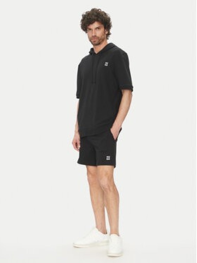 HUGO Szorty sportowe 50540139 Czarny Regular Fit