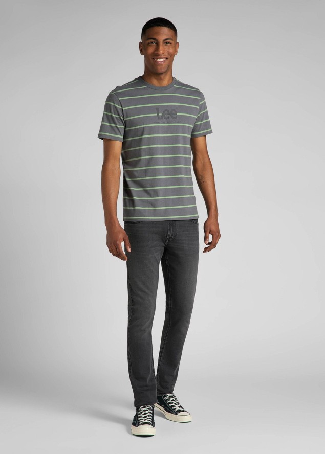 LEE LUKE MĘSKIE SPODNIE JEANSOWE GREY WORN L719PCDI 112319708