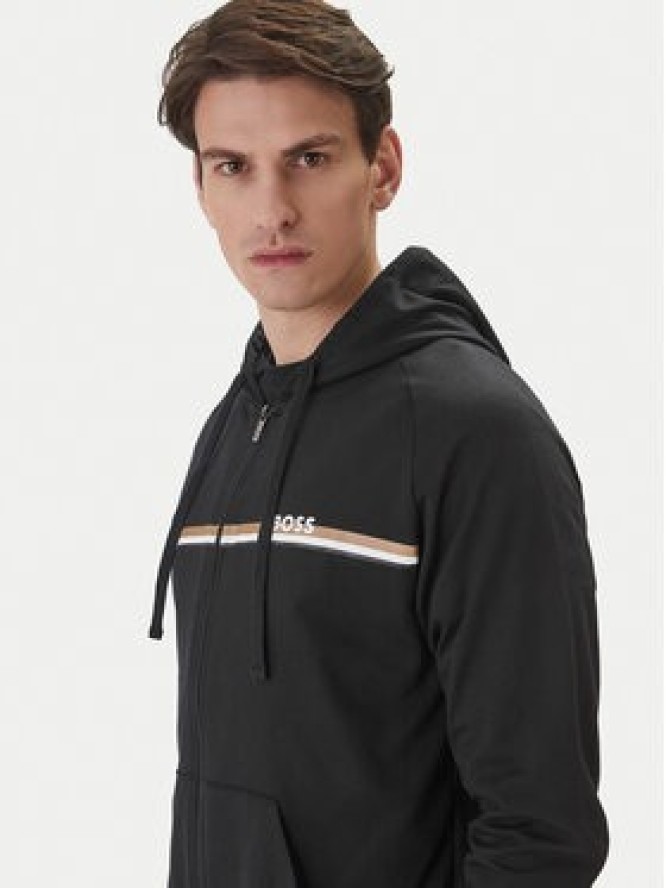 BOSS Bluza Authentic 50554785 Czarny Regular Fit