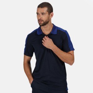 Koszulka Polo Męska Kontrastowa Coolweave