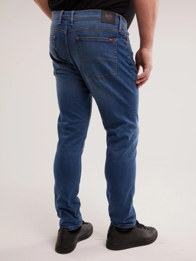 Jeansy męskie dopasowane niebieskie Tedd 356