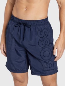 Boss Szorty kąpielowe Whale 50469329 Granatowy Regular Fit