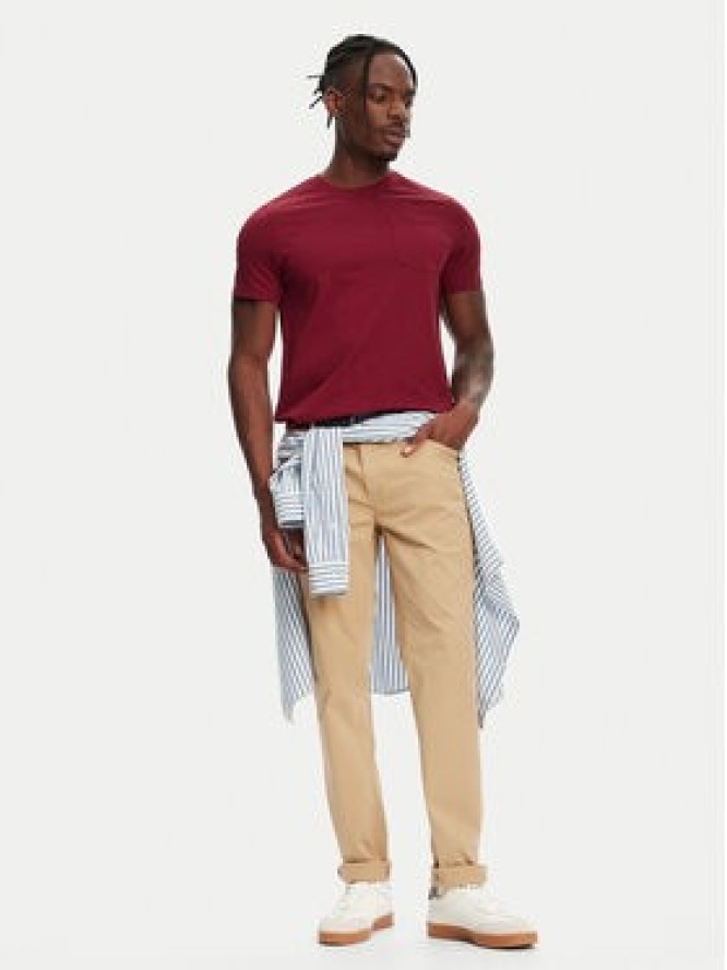 Robe di Kappa T-Shirt Dorel 64131EW Bordowy Regular Fit