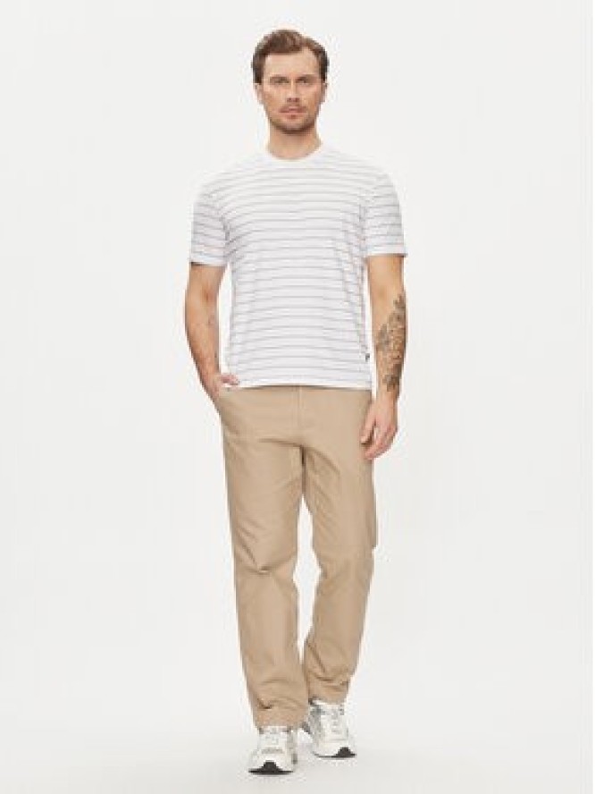 Sisley T-Shirt 3QPBS103C Biały Regular Fit