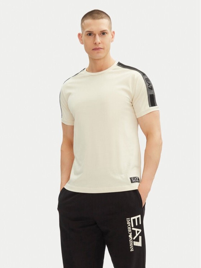 EA7 Emporio Armani T-Shirt 7M000138 AF10375 U1079 Écru Regular Fit