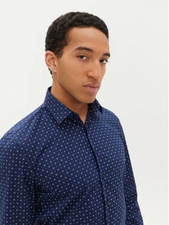 Calvin Klein Koszula K10K114313 Granatowy Slim Fit