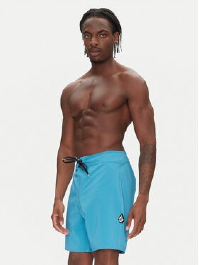 Volcom Szorty kąpielowe Lido Solid A0812416 Niebieski Regular Fit