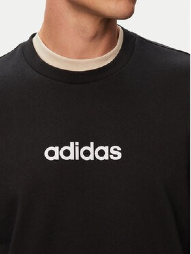 adidas Bluza Essentials Linear Fleece JM1759 Czarny Regular Fit