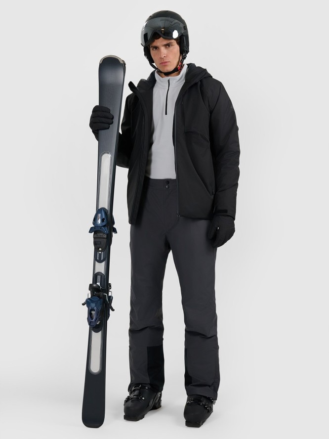 4F Kurtka narciarska membrana 5000 męska - czarna 3XL