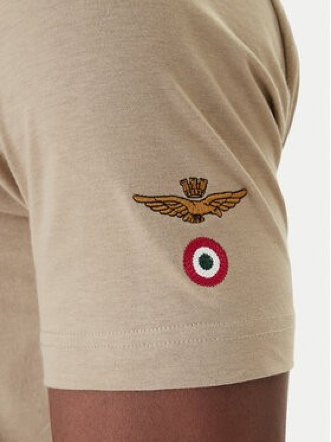 Aeronautica Militare T-Shirt 261TS2536UJ00641 Beżowy Regular Fit