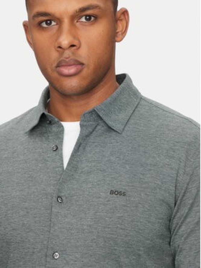 BOSS Koszula Mysoft 50519748 Szary Slim Fit
