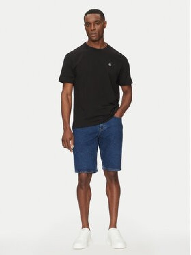 Calvin Klein Jeans T-Shirt Serif Font Graphic J30J327473 Czarny Regular Fit