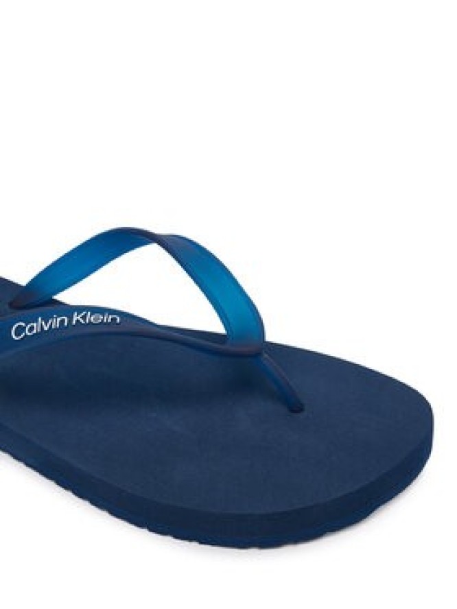 Calvin Klein Japonki Logo Strap HM0HM02105 Granatowy
