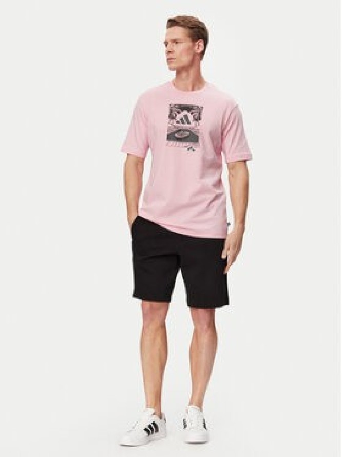 adidas T-Shirt Summer Slides Graphic KG5393 Różowy Regular Fit