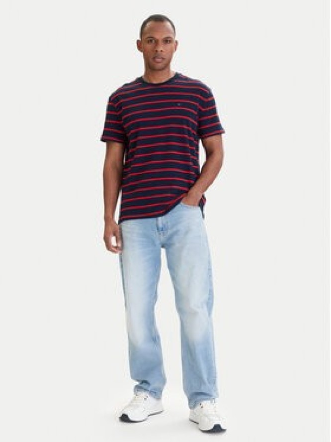 Tommy Jeans T-Shirt DM0DM22544 Granatowy Regular Fit