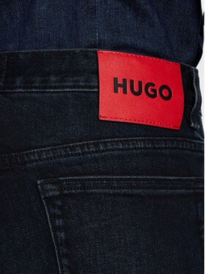 HUGO Jeansy 50547255 Granatowy Slim Fit