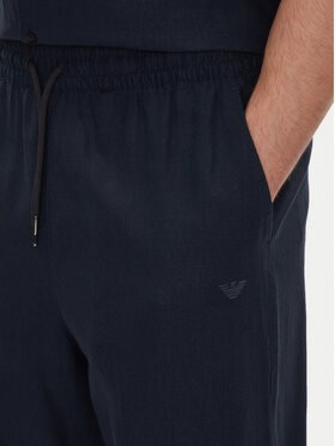 Emporio Armani Spodnie materiałowe EM000586 AF12356 UB102 Granatowy Regular Fit