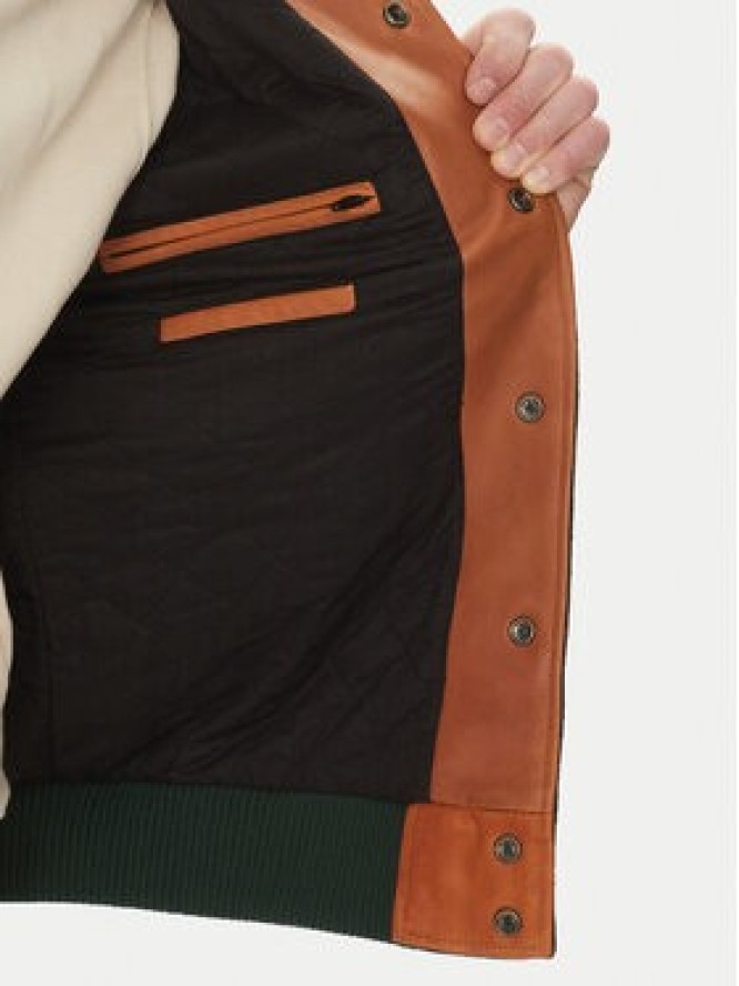 Serge Pariente Kurtka bomber Varsity Bomber Zielony Regular Fit