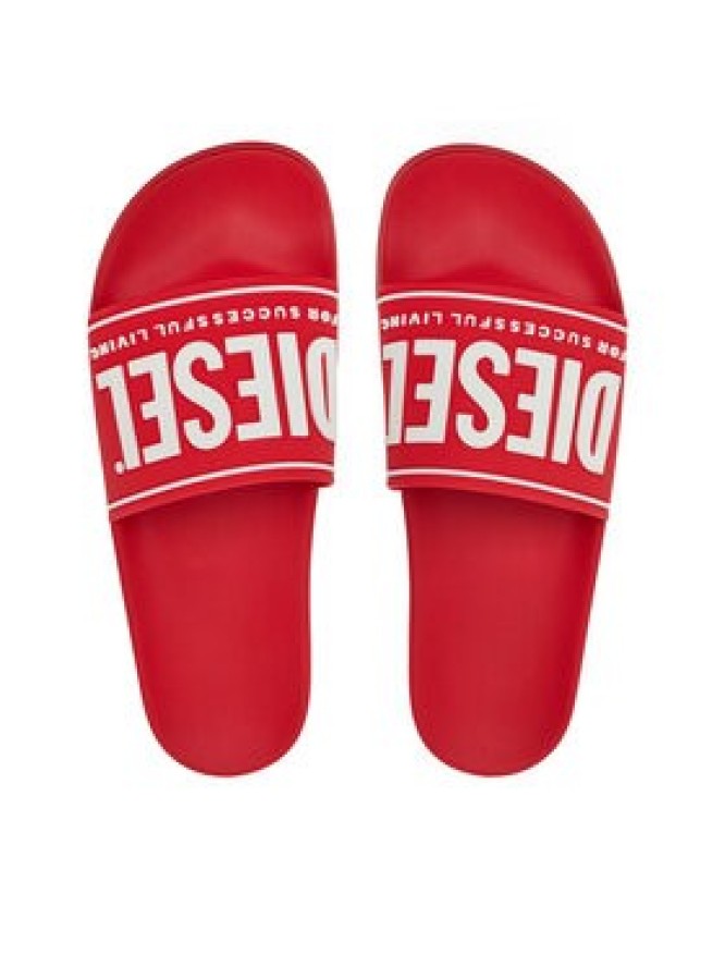 Diesel Klapki Y02801 P4441 H8991 Czerwony