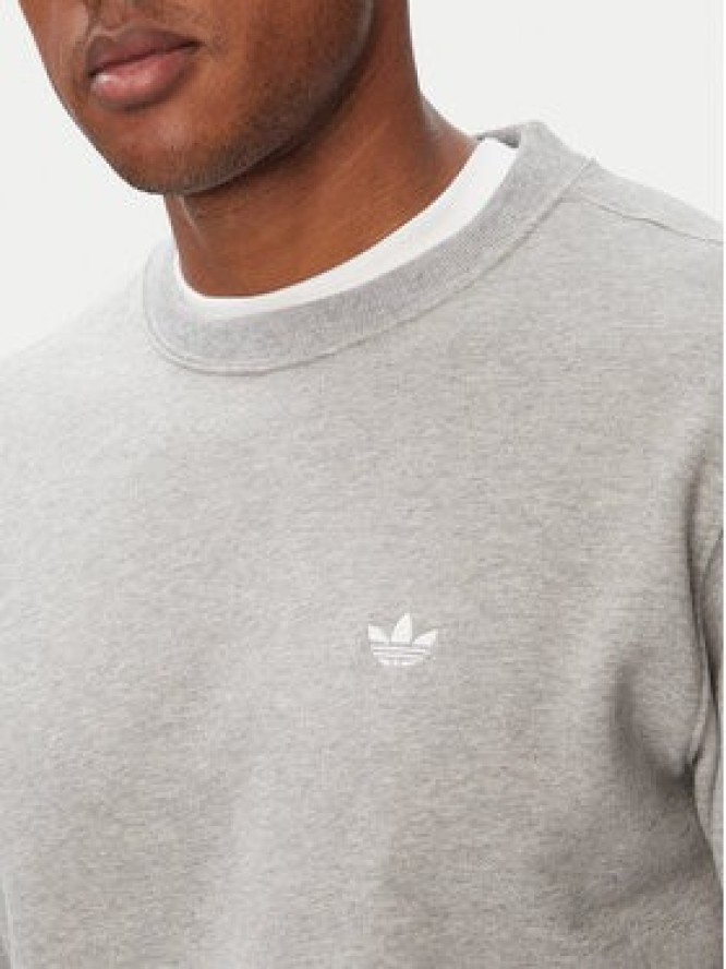 adidas Bluza Trefoil Essentials KS9813 Szary jasny Regular Fit