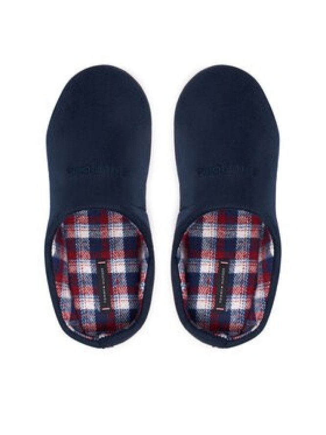 Tommy Hilfiger Kapcie M Check House FM0FM05615 Granatowy